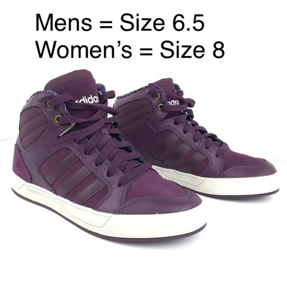 Adidas Mens Womens Neo Raleigh WINE High Top Shoes